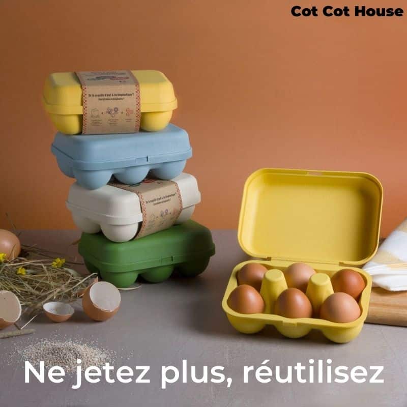 Boite à œufs plastique écologique réutilisable x10 oeufs