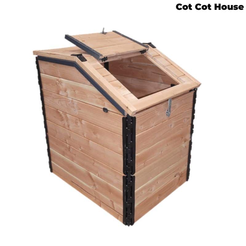 Composteur en douglas 700L à trappe