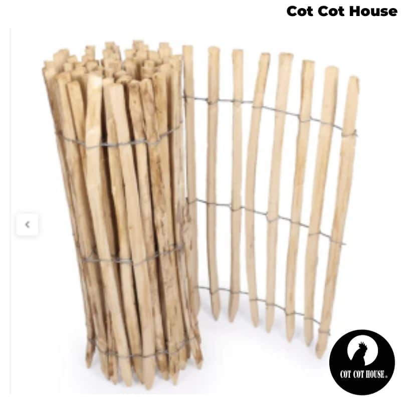 Clôture ganivelle châtaignier fabriquée en France 1m20 x 10m