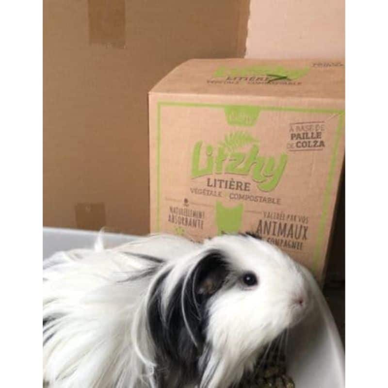 Litière pour petits animaux Paille de colza Litzhy - boite 6 ou 15 L