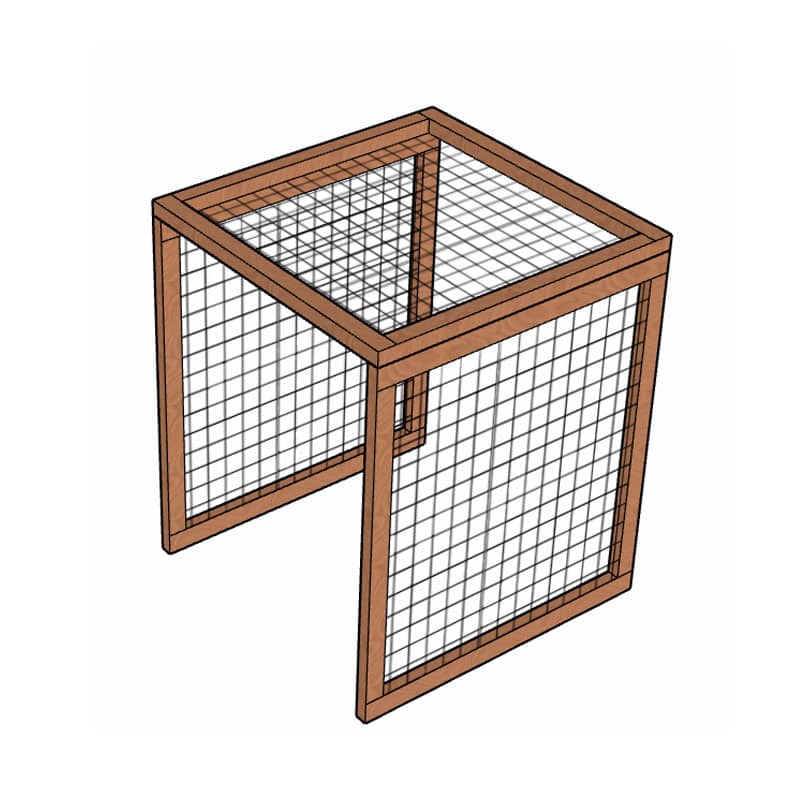 Extension de volière pour poulailler