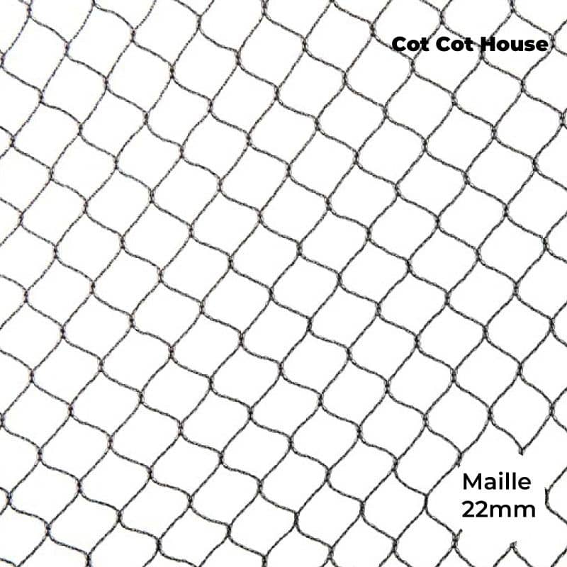 Filet pour volière maille 22mm 5m x 10m fabriqué en France
