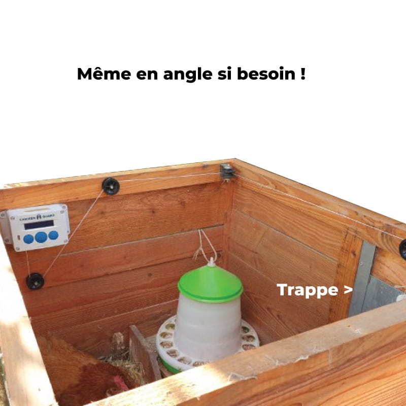 Kit galets/poulies de renvoi pour portier automatique