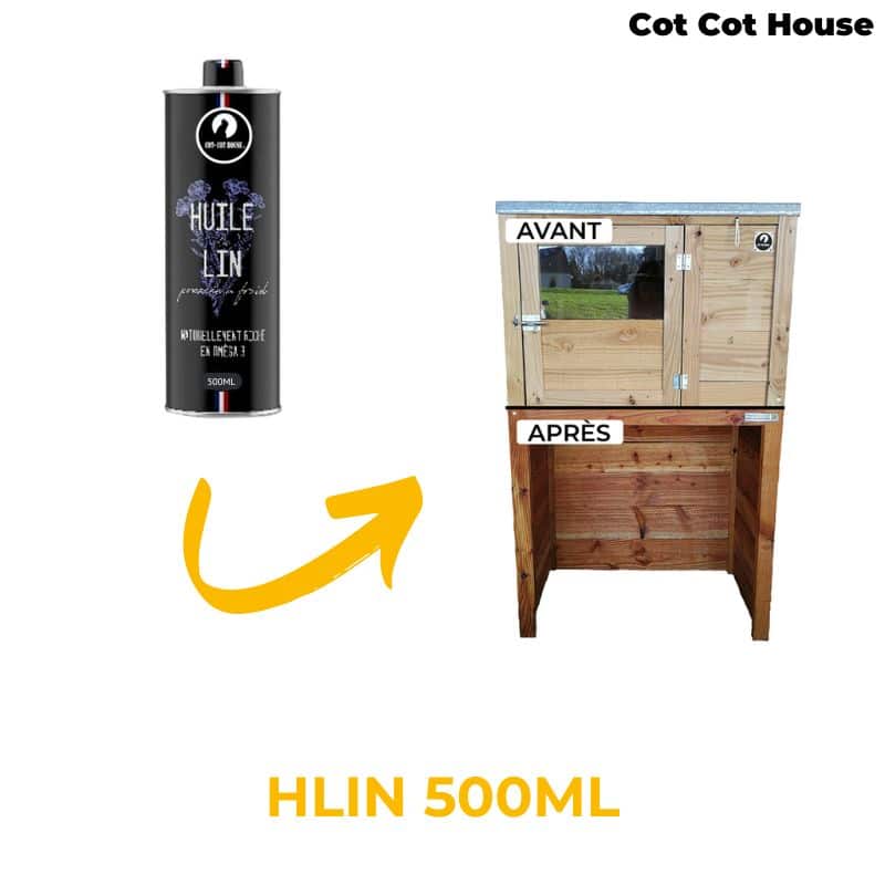 Huile de lin naturelle produite en France 0.5L