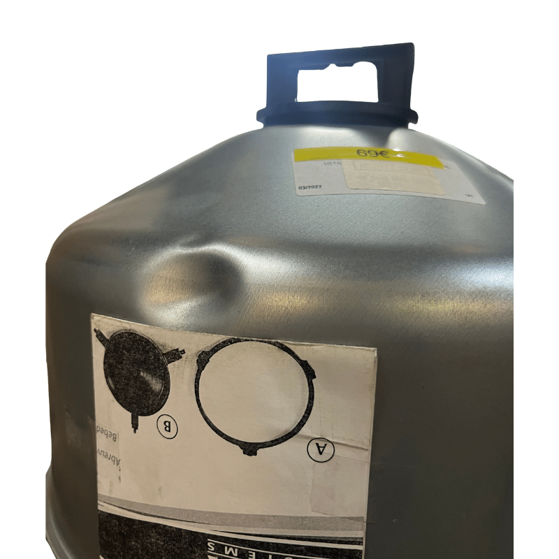 Abreuvoir galvanisé pour poules 20L - Imparfait