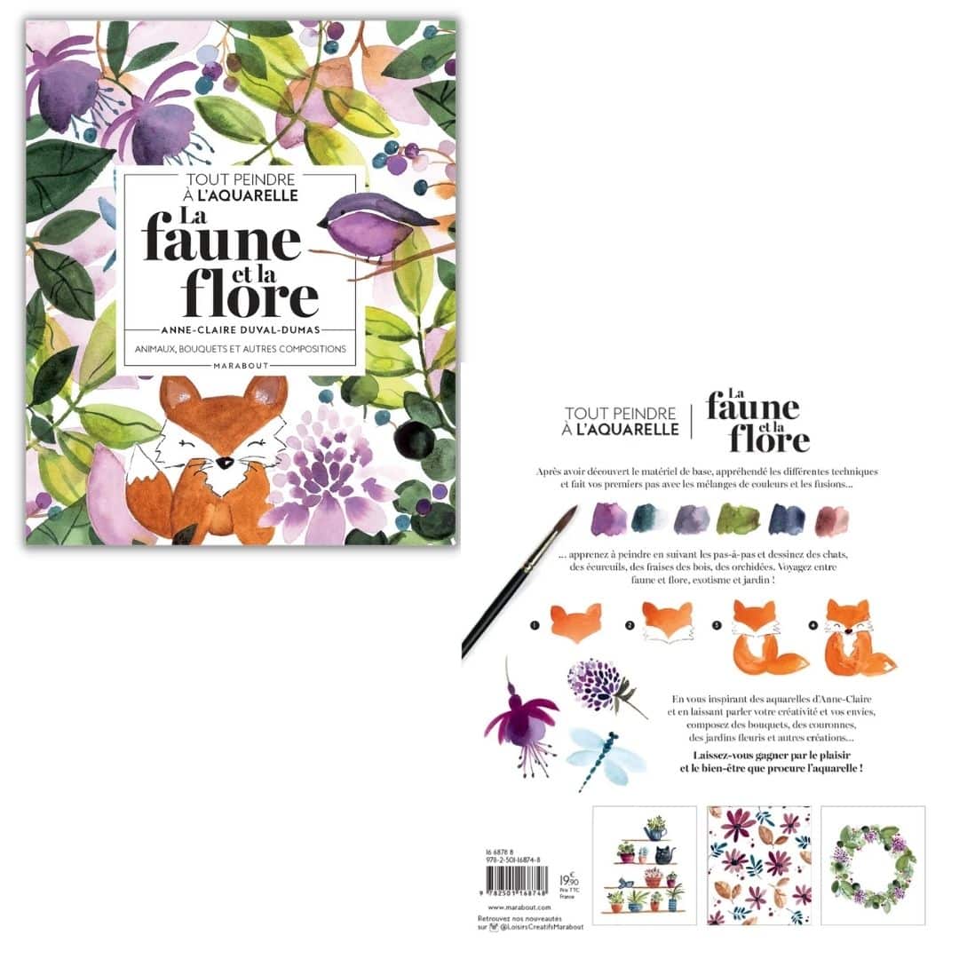 Livre Tout Peindre à l'aquarelle - la Faune et la Flore