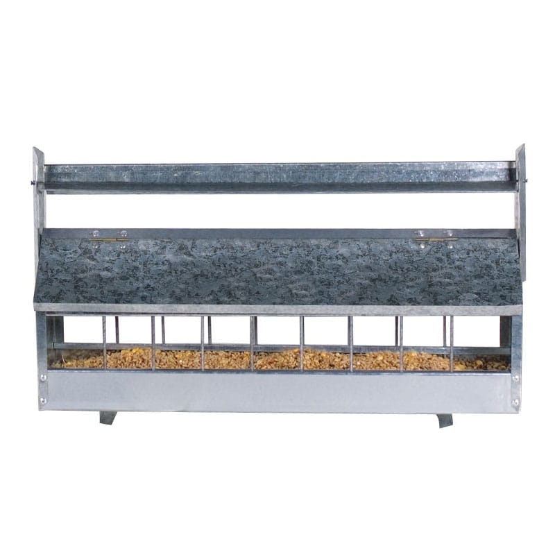 Grande mangeoire à rouleau pour 10 à 15 poules