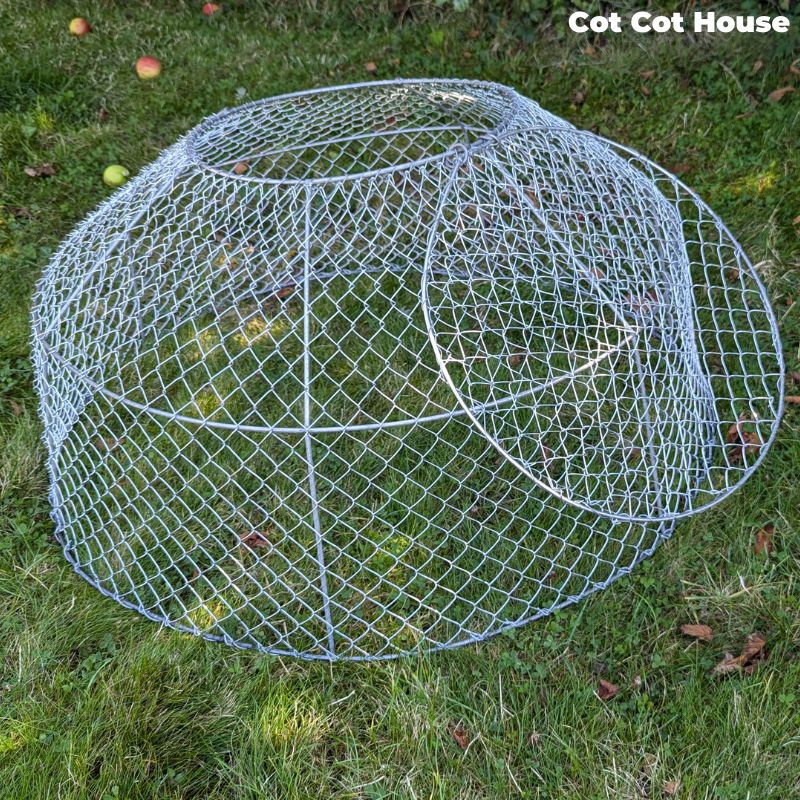 Cage à pâturer - mue à poussins ronde fabriquée en Bretagne