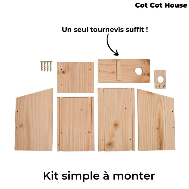 Nichoir à oiseaux en kit pour Mésanges