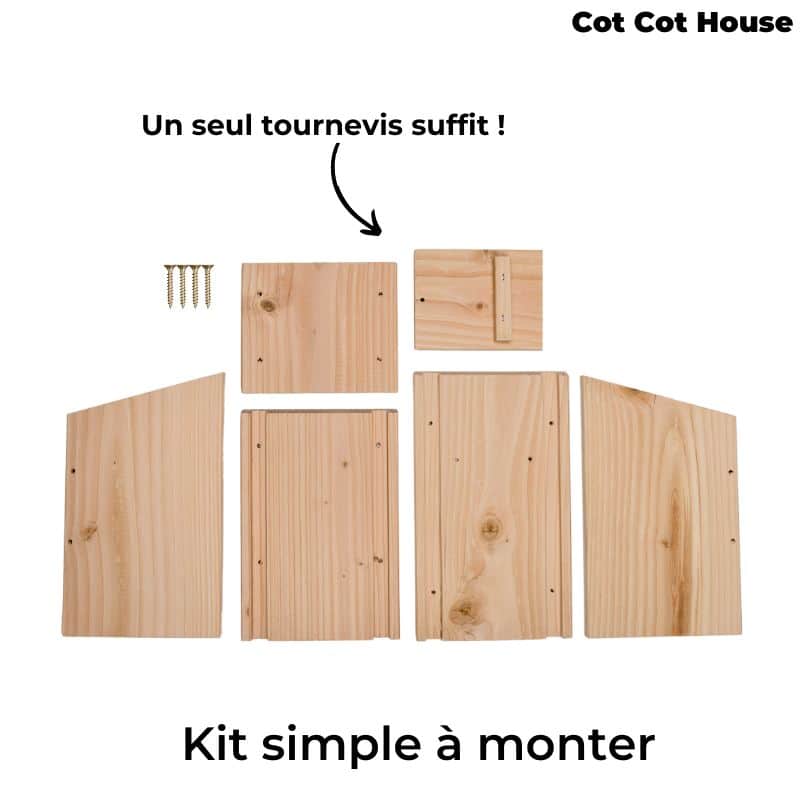 Nichoir à oiseaux en kit pour Rouge-Gorge