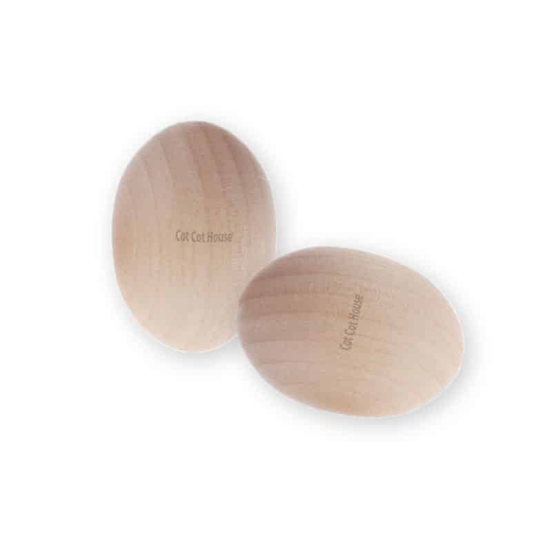 Oeuf factice en bois fabriqué en France