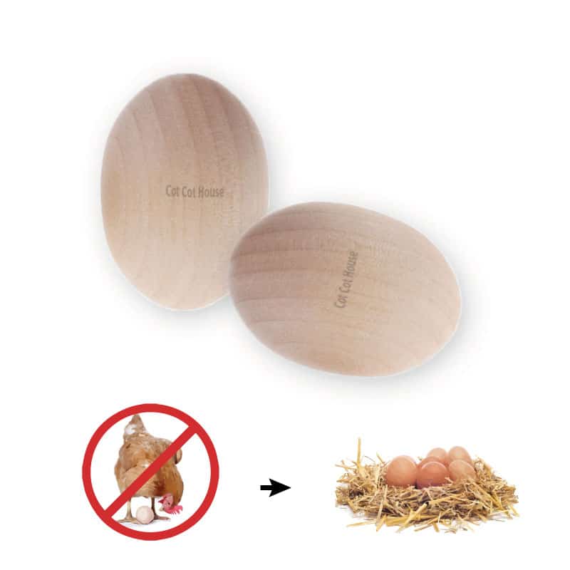 Oeuf factice en bois fabriqué en France