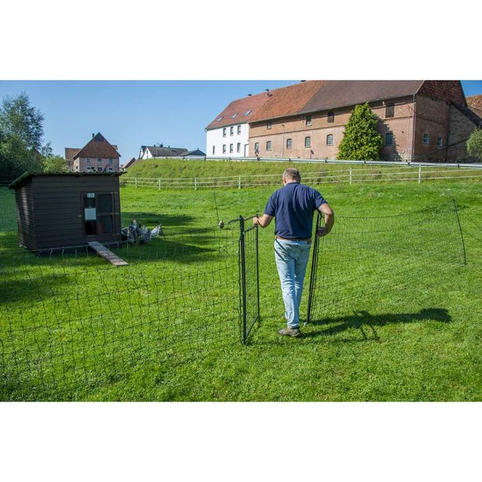 Portillon de clôture filet pour poules