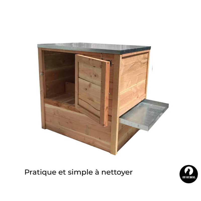 Poulailler 4 poules - modèle Houdan