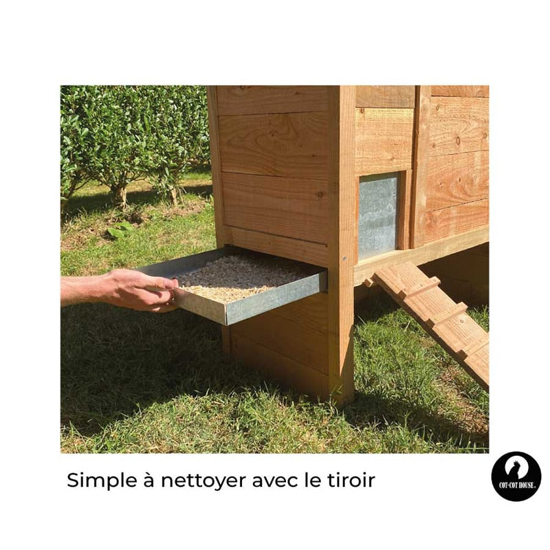 Poulailler 2 poules - modèle Sebright