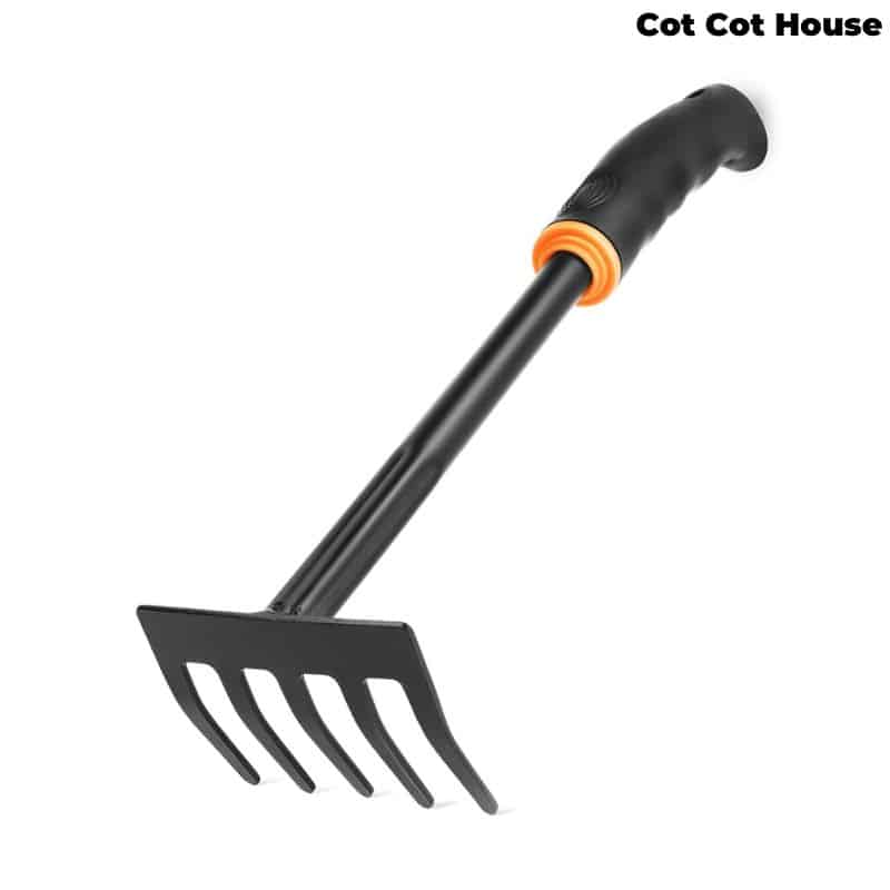 Mini râteau de jardin en acier