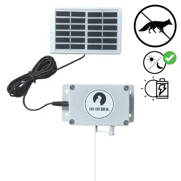 Pack complet poulailler et volière 4 poules & portier solaire