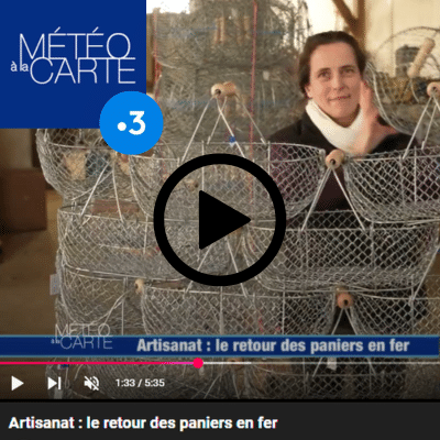 panier artisanal robuste en fer 