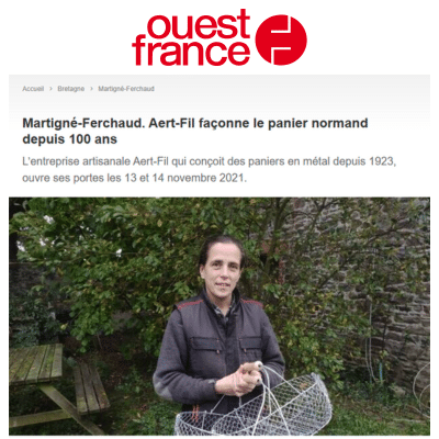 fabrication artisanale de panier en métal