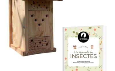 livret pédagogique et hotel insectes en kit