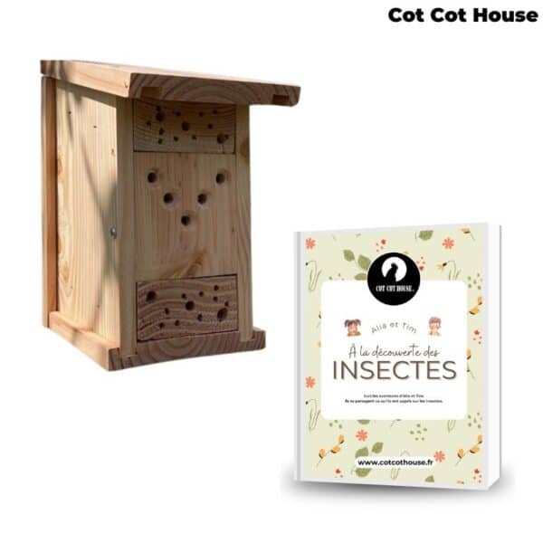 livret pédagogique et hotel insectes en kit