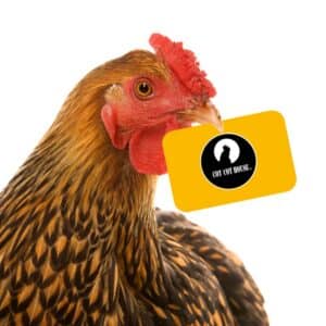 Carte cadeau bec poule